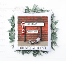 Load image into Gallery viewer, Street Sign Cushion (Colour) - Football
