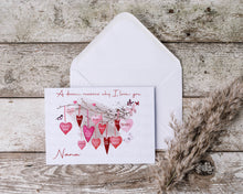 Load image into Gallery viewer, Dozen Reasons why I love you - Cushion and Card Bundle!