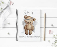 Load image into Gallery viewer, Letters to my Baby/Son/Daughter In Heaven - Brown Angel Bear