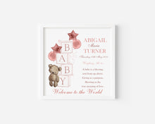Load image into Gallery viewer, New Baby Blocks Greeting Card - Rosegold
