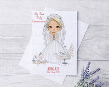 Load image into Gallery viewer, Communion Girl With Veil Greeting Card