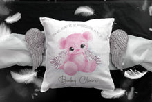 Load image into Gallery viewer, Memorial Teddy Bear Cushion - Rainbow