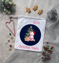 Load image into Gallery viewer, Christmas Bear Treat Bag 3 Colours - Christmas