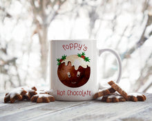 Load image into Gallery viewer, Little Pudding Christmas Mug (girl)