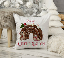 Load image into Gallery viewer, Pudding Rainbow Christmas Cushion