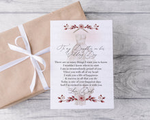 Load image into Gallery viewer, Wedding Poem for the Bride - Greeting Card