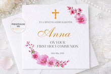 Load image into Gallery viewer, Communion Floral  Greeting Card
