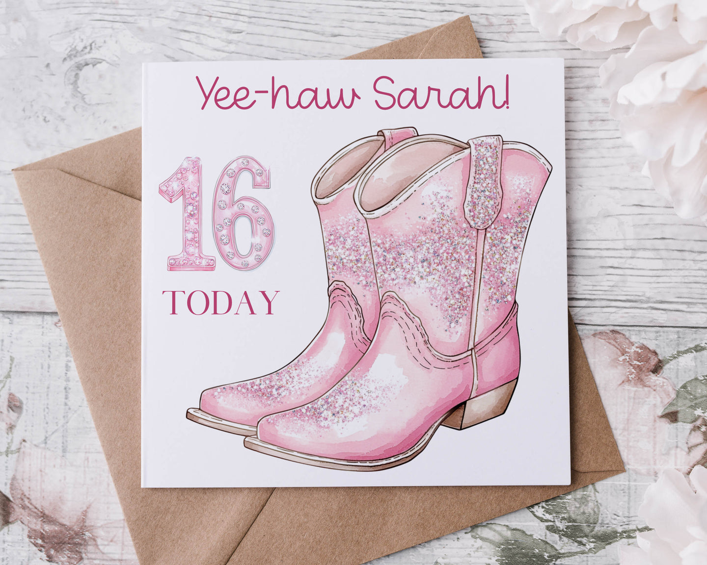 Cowgirl Birthday Card