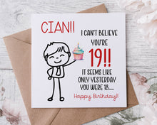 Load image into Gallery viewer, 17th/18th/19th Birthday Card
