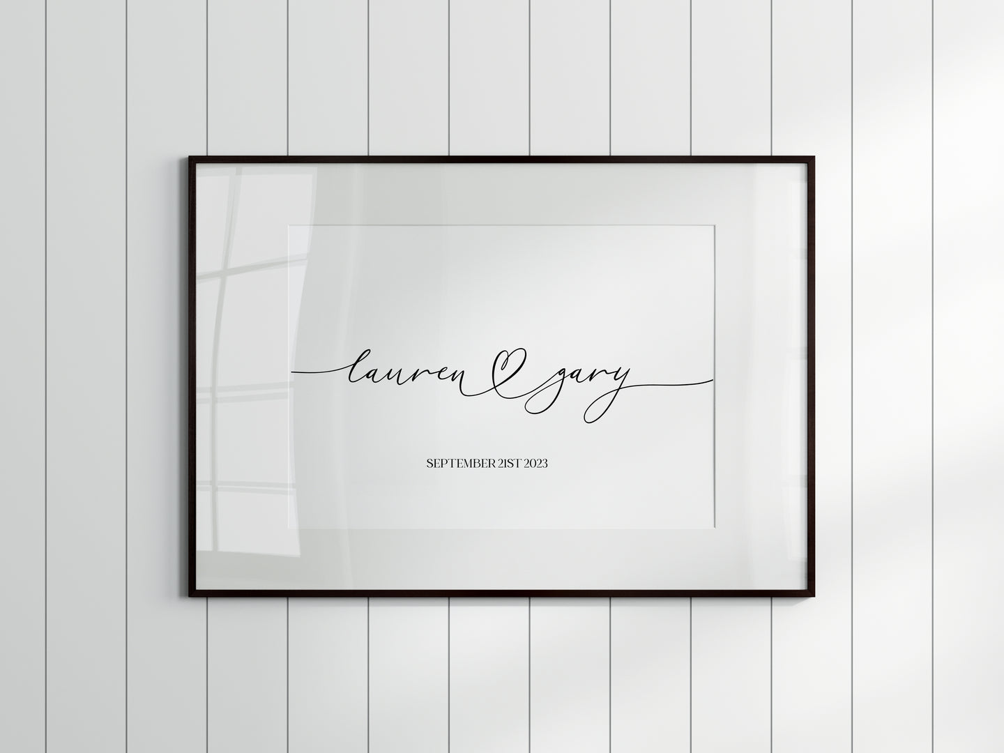 Contemporary Names Unframed Print