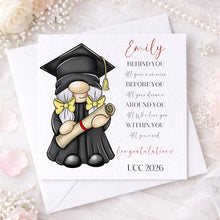 Load image into Gallery viewer, Gnome Graduation Card
