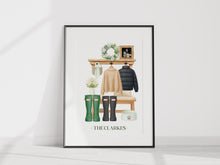 Load image into Gallery viewer, HALLWAY  Family A4 Unframed Print  - TESTER SPECIAL
