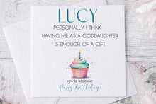 Load image into Gallery viewer, Godparent Birthday Card
