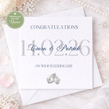 Load image into Gallery viewer, Contemporary Wedding Card
