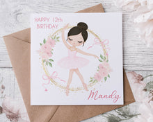 Load image into Gallery viewer, Little Ballet Dancer Birthday Card
