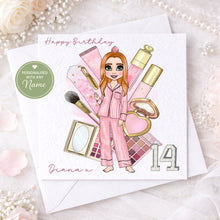 Load image into Gallery viewer, Personalised Teen Girl Birthday Card
