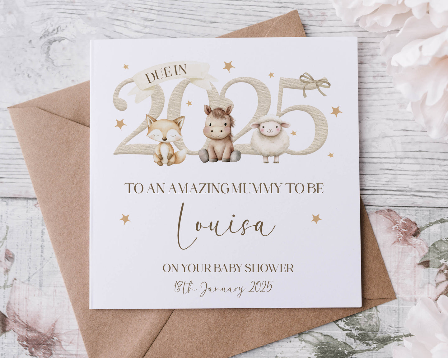 Baby Shower Card  - Due in 2025