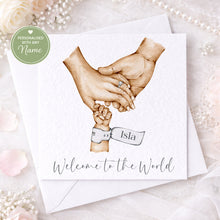 Load image into Gallery viewer, New Baby Card - Holding Hands
