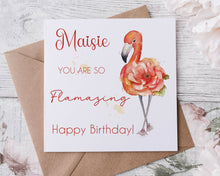 Load image into Gallery viewer, Be a Flamingo Greeting Card
