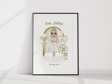 Load image into Gallery viewer, Dolly Communion Girl A4 Unframed Print
