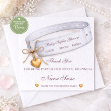 Load image into Gallery viewer, Thank you Nurse/Midwife/Medical Team  Wrist Band Card

