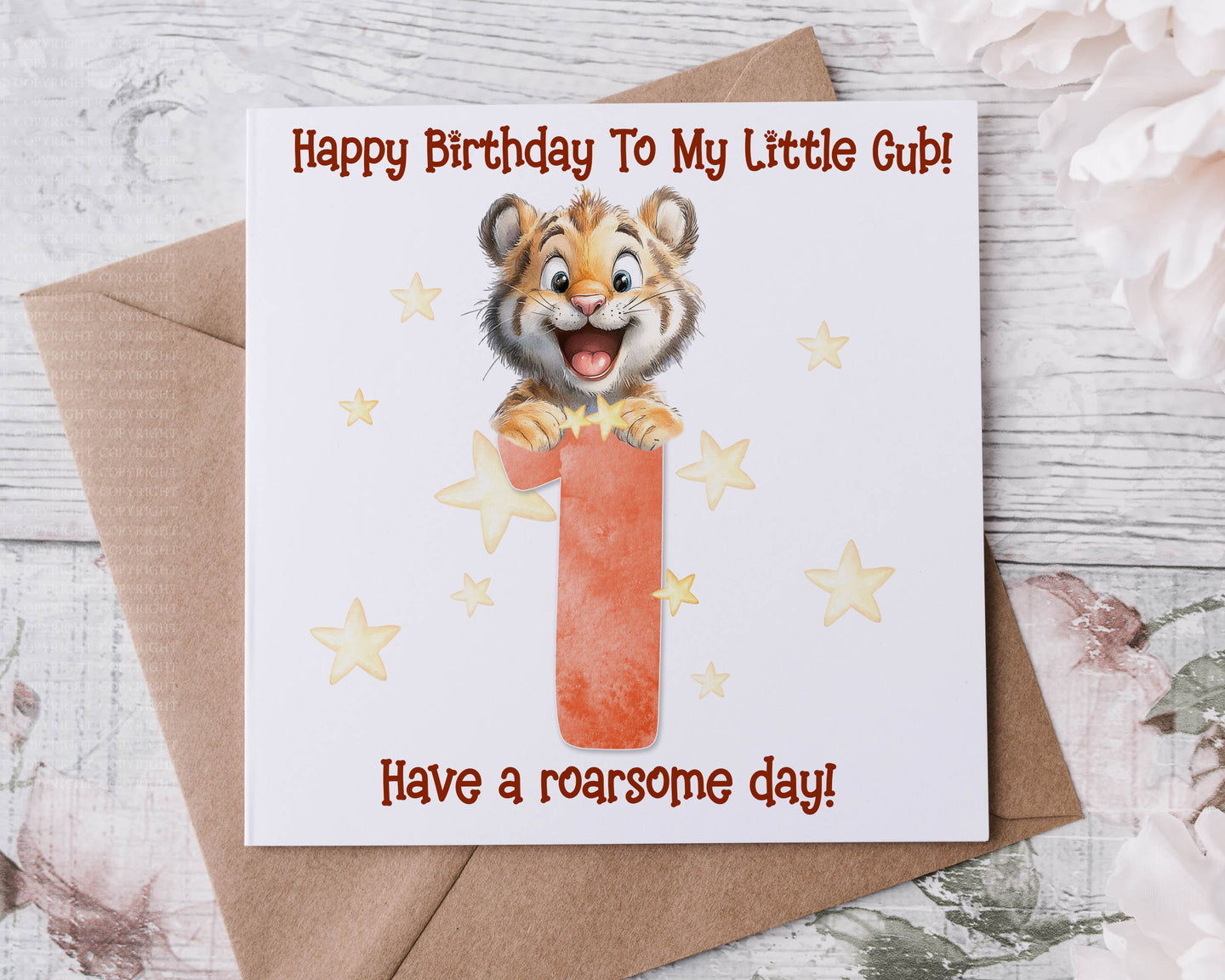 Tiger Cub Birthday Card