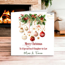 Load image into Gallery viewer, Festive Christmas Garland Greeting Card
