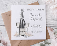 Load image into Gallery viewer, Champagne Wedding Card  - NoPoem
