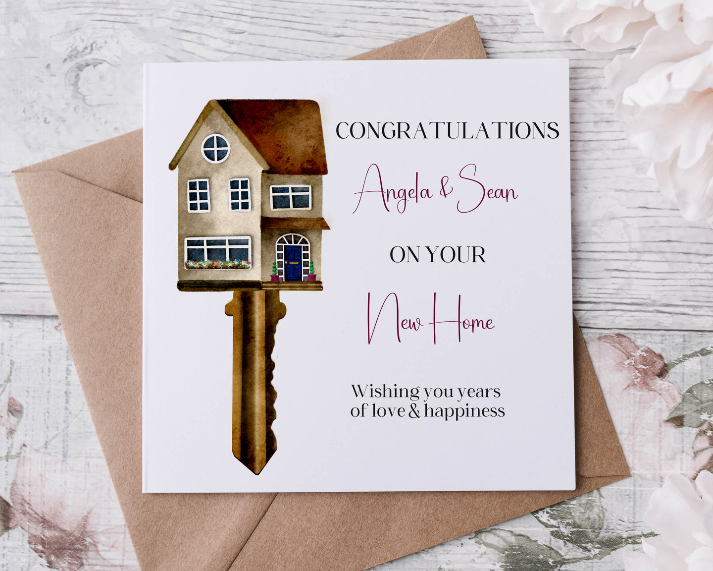 New Home Greeting Card  - House Key 1