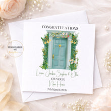 Load image into Gallery viewer, Personalised Front Door New Home Card
