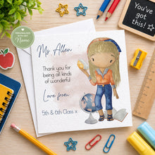 Load image into Gallery viewer, Teacher Character Card - Female

