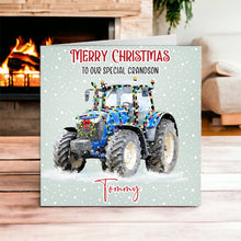 Load image into Gallery viewer, Festive Tractor Christmas Card
