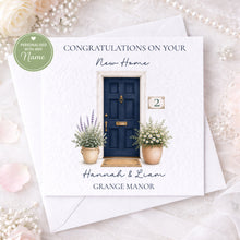 Load image into Gallery viewer, Personalised Front Door New Home Card
