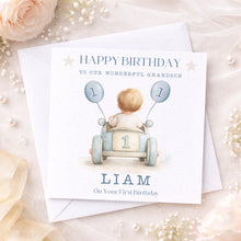 Load image into Gallery viewer, Toddler Car Birthday Card - Ages 1-5
