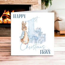 Load image into Gallery viewer, Baby&#39;s First Christmas Bunny - Christmas Card
