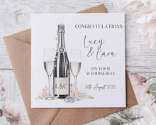 Load image into Gallery viewer, Champagne Wedding Card  - NoPoem
