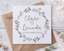 Load image into Gallery viewer, Monochrome Lineart Wedding /Engagement/Anniversary Card
