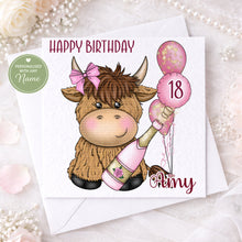 Load image into Gallery viewer, Birthday Card - Highland Coo!
