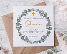 Load image into Gallery viewer, Confirmation Wreath Greeting Card
