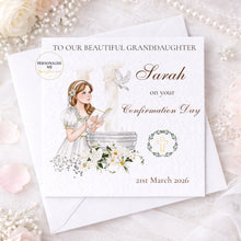 Load image into Gallery viewer, Personalised Confirmation Card For Daughter, Goddaughter, Niece or Granddaughter
