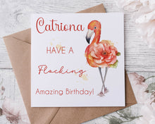 Load image into Gallery viewer, Be a Flamingo Greeting Card
