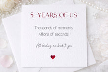 Load image into Gallery viewer, 5 Year Anniversary Card
