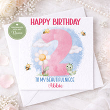 Load image into Gallery viewer, Daisy themed birthday card

