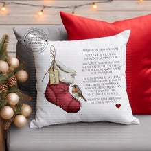 Load image into Gallery viewer, Christmas Stocking with Robin Cushion
