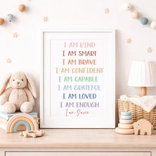 Load image into Gallery viewer, 'I AM' nursery A4 print
