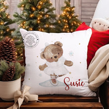 Load image into Gallery viewer, Clara Bear Christmas Cushion
