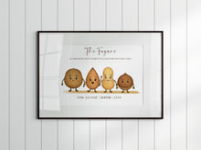 Load image into Gallery viewer, Nut Family A4 Print
