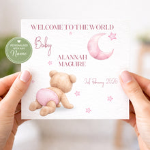 Load image into Gallery viewer, Baby bear new baby card

