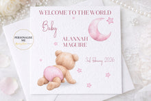 Load image into Gallery viewer, Baby bear new baby card
