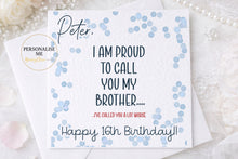 Load image into Gallery viewer, Funny Insult Brother/Brother in law Birthday Card
